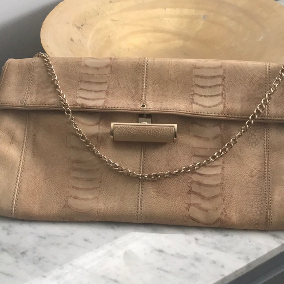 BCBGMaxAzaria Leather Clutch Bag - Picture 2 of 4